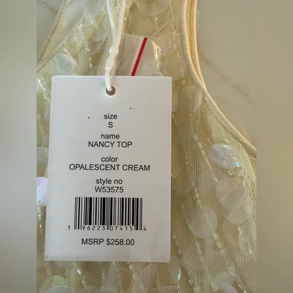 Walter Baker Sequin crop top, NWT size small - Picture 5 of 7